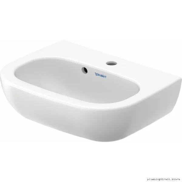 Duravit White Single Hole Handrinse Basin - Modern Wall Mount Sink - Image 2