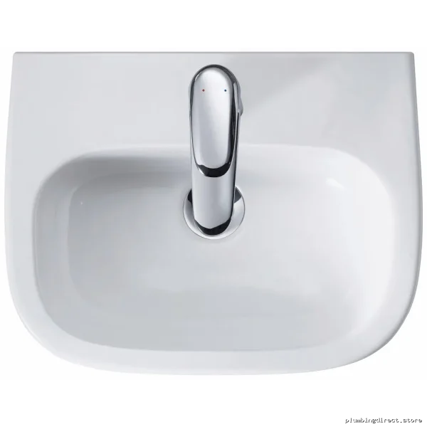Duravit White Single Hole Handrinse Basin - Modern Wall Mount Sink - Image 4