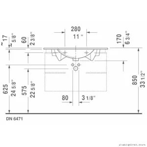 Duravit White Single Hole Washbasin - Modern Design, High Quality 0499830000