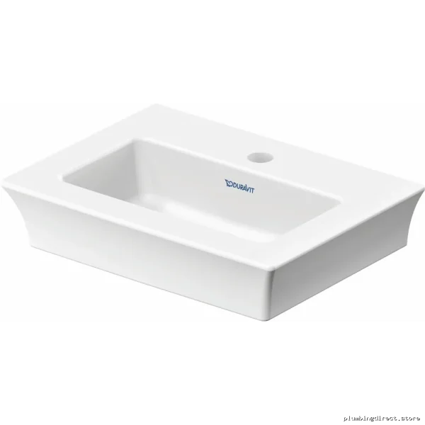 Duravit White Tulip 17-3/4 Single Hole Washbasin - Modern Bathroom Sink - Image 4