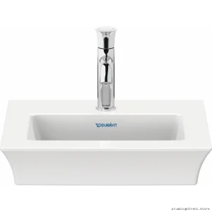 Duravit White Tulip 17-3/4 Single Hole Washbasin - Modern Bathroom Sink