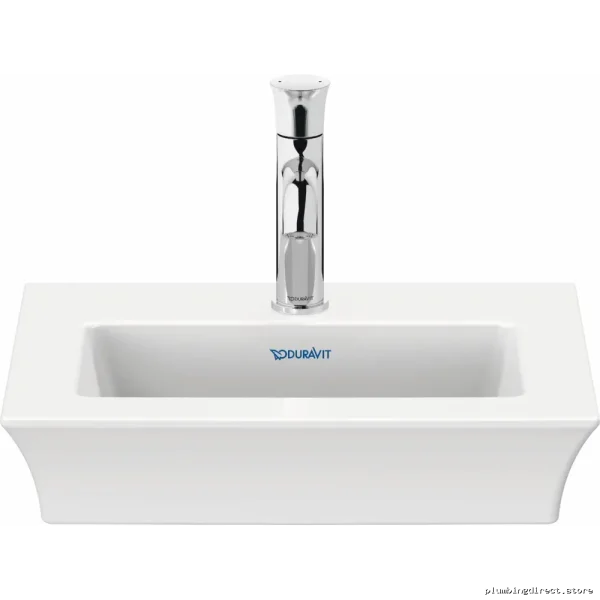 Duravit White Tulip 17-3/4 Single Hole Washbasin - Modern Bathroom Sink