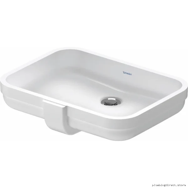 White Undermount Bathroom Sink by Soleil Starck | Duravit 0397490017 - Image 2