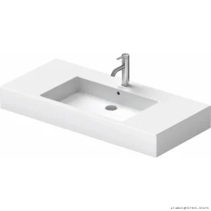 Duravit White Vero Single Hole Bathroom Sink - Modern & Durable Design
