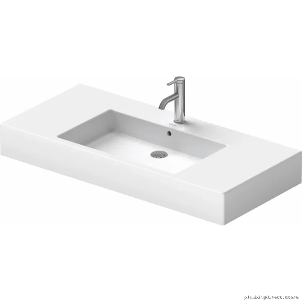 Duravit White Vero Single Hole Bathroom Sink - Modern & Durable Design