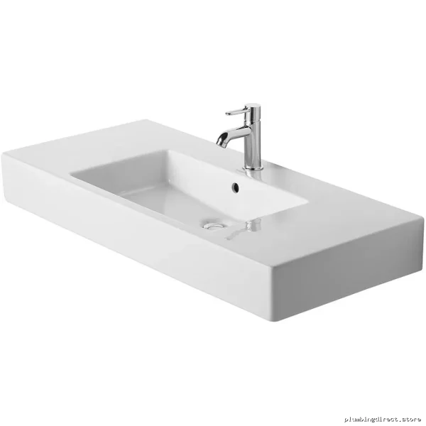 Duravit White Vero Single Hole Bathroom Sink - Modern & Durable Design - Image 3