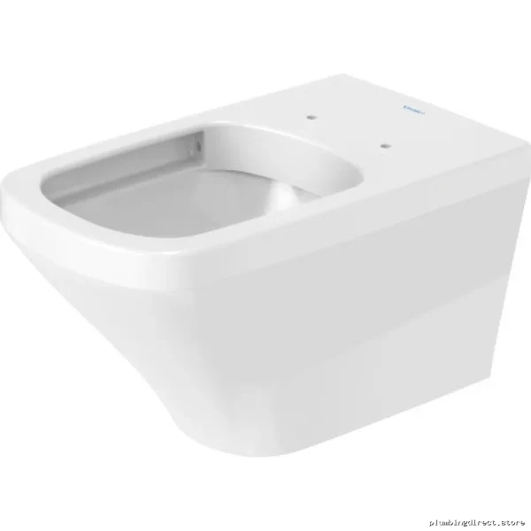 Duravit White Wall-Mounted Toilet Bowl - Modern Space-Saving Design - Image 2