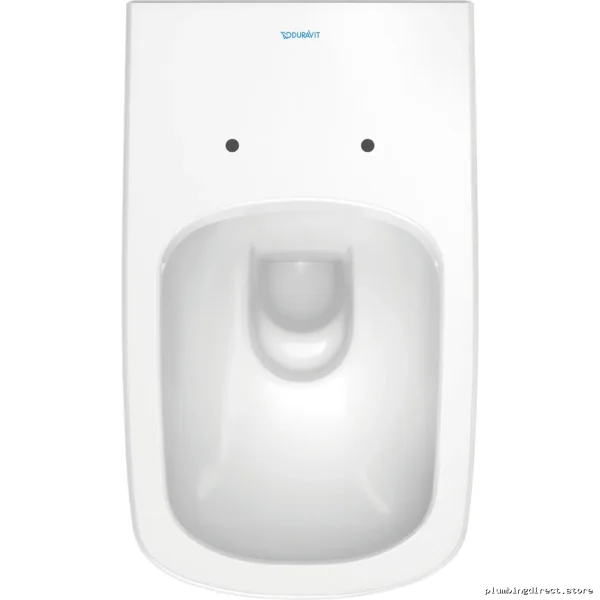 Duravit White Wall-Mounted Toilet Bowl - Modern Space-Saving Design - Image 3