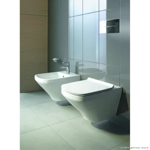 Duravit White Wall-Mounted Toilet Bowl - Modern Space-Saving Design