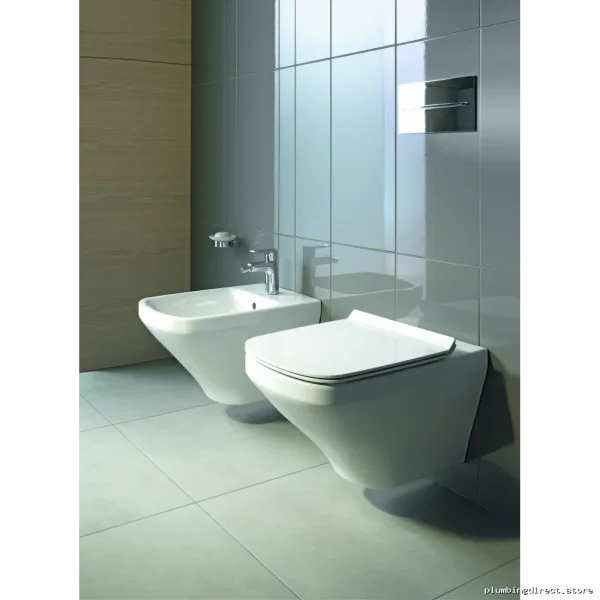Duravit White Wall-Mounted Toilet Bowl - Modern Space-Saving Design
