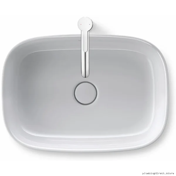 Duravit Zencha Gloss White Vessel Sink for Modern Bathroom Vanity - Image 2