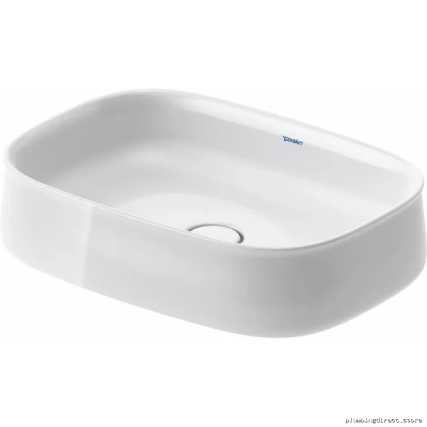 Duravit Zencha Gloss White Vessel Sink for Modern Bathroom Vanity - Image 4