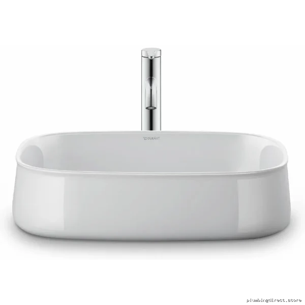 Duravit Zencha Gloss White Vessel Sink for Modern Bathroom Vanity