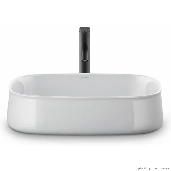 Duravit Zencha Gloss White Vessel Sink for Modern Bathroom Vanity - Image 5