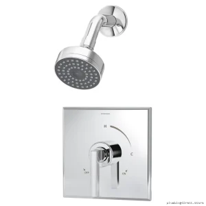 Duro 3601-TRM Chrome Shower Trim - Modern Upgrade for Symmons Fixtures