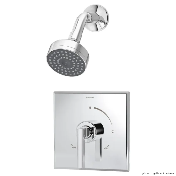 Duro 3601-TRM Chrome Shower Trim - Modern Upgrade for Symmons Fixtures