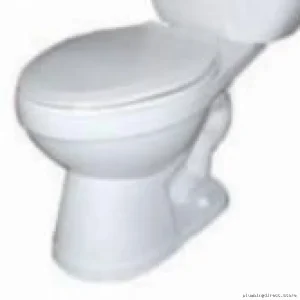 Duval B3016E White Elongated Toilet Bowl - Space-Saving Design