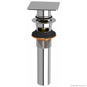 Chrome Push Button Drain w/Overflow Control – RIOBEL DB140C