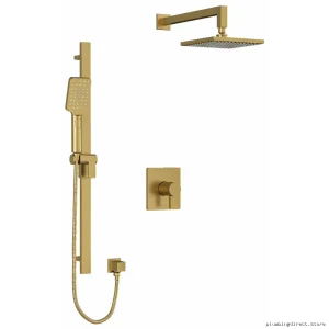 Brushed Gold Easy-Install Shower Trim - Paradox Collection RIOBEL