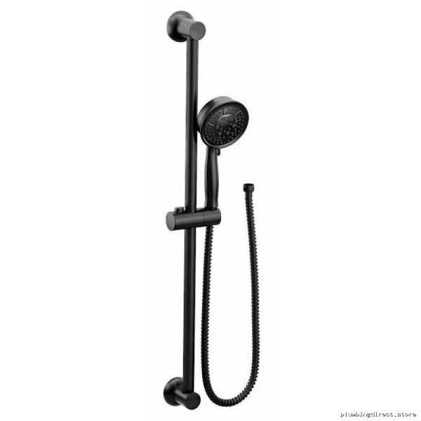 Eco-Friendly 4-in-1 Functionality Showerhead with Slide Bar Included - Matte Black 3667EPBL Moen