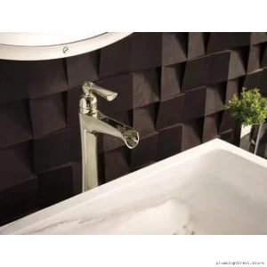 Eco-Friendly Brizo Polished Nickel Vessel Sink Faucet - 1.2GPM Single Hole