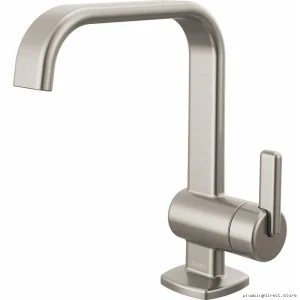 Brizo Allaria 1.2GPM Eco-Friendly Luxe Nickel Single Hole Bathroom Faucet