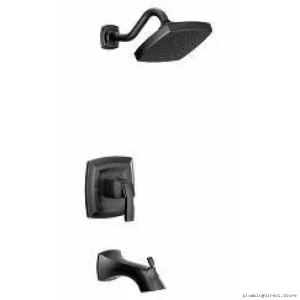 Eco-Performance Matte Black Tub & Shower Trim Kit - Voss M-Core 3 Series