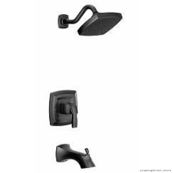 Eco-Performance Matte Black Tub & Shower Trim Kit - Voss M-Core 3 Series