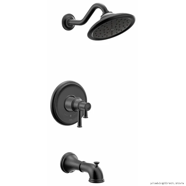 Eco-Friendly Matte Black Tub & Shower Trim - Belfield M-Core 4 Series (UT4313EPBL) by Moen