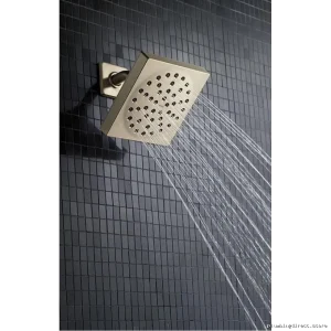 Eco-Friendly 90° 6-Square Shower Head 1.5 GPM - Brushed Nickel Moen S6340EP15BN