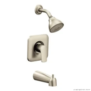 Eco-Friendly Posi-Temp Tub/Shower Trim in Brushed Nickel Finish Rizon