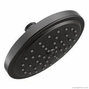 Eco-Friendly Water-Saving Rainfall Showerhead 1.5 GPM Matte Black Moen