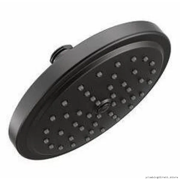 Eco-Friendly Water-Saving Rainfall Showerhead 1.5 GPM Matte Black Moen