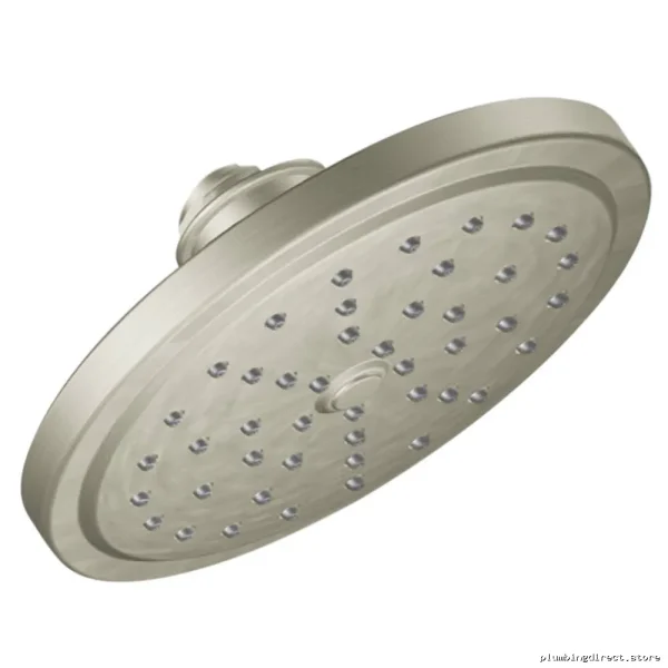 Moen Brushed Nickel Rain Shower Head - Eco-Performance Water Saving Design
