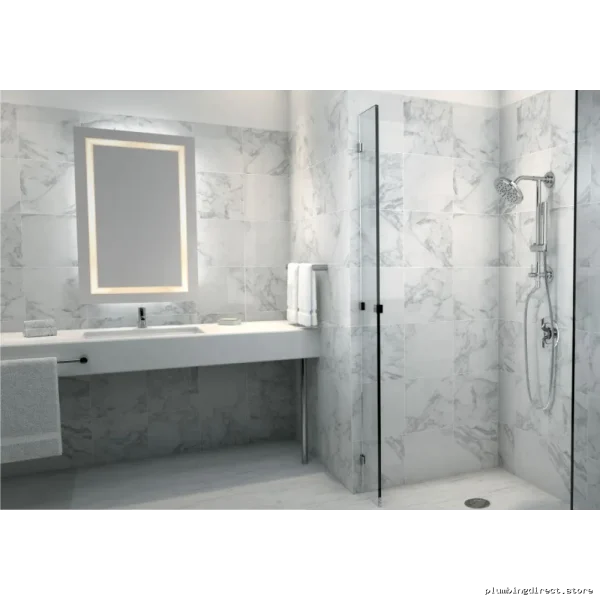 Moen Brushed Nickel Rain Shower Head - Eco-Performance Water Saving Design - Image 2