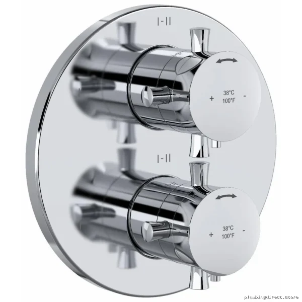 Edge Riobel Chrome Thermostatic Shower Valve with 6 Functions