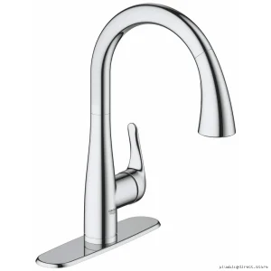 Elberon Chrome Kitchen Faucet with Pulldown Spray - Model 3021