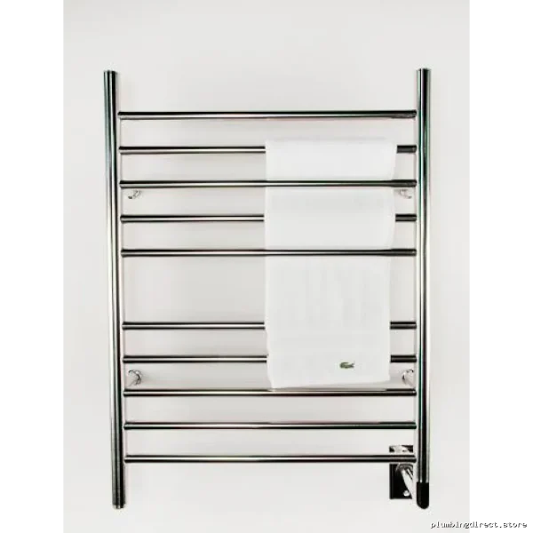 Electric Hardwired Heated Towel Rail - Straight Polished Design - Image 2
