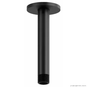 Elegant Black Showershowerarm For Ceilings With Round Decorative Plates