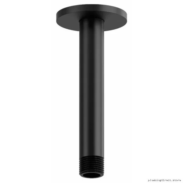 Elegant Black Showershowerarm For Ceilings With Round Decorative Plates