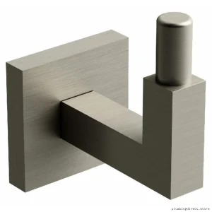 Elegant Brushed Nickel Robe Hook by Kubik