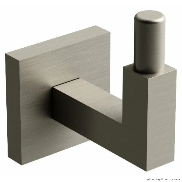 Elegant Brushed Nickel Robe Hook by Kubik