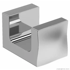RIOBEL Reflet Chrome Hook - Elegant Bathroom Robe Holder