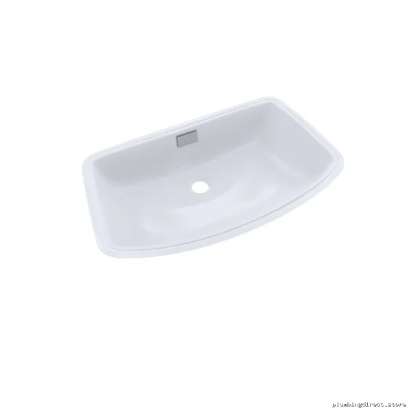 Elegant Arched Rectangular Undermount Sink Cotton White - LT967#01 Toto