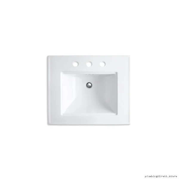 Elegant KOHLER WHITE PEDESTAL SINK With Spacious FAUCET HOLES - Image 4