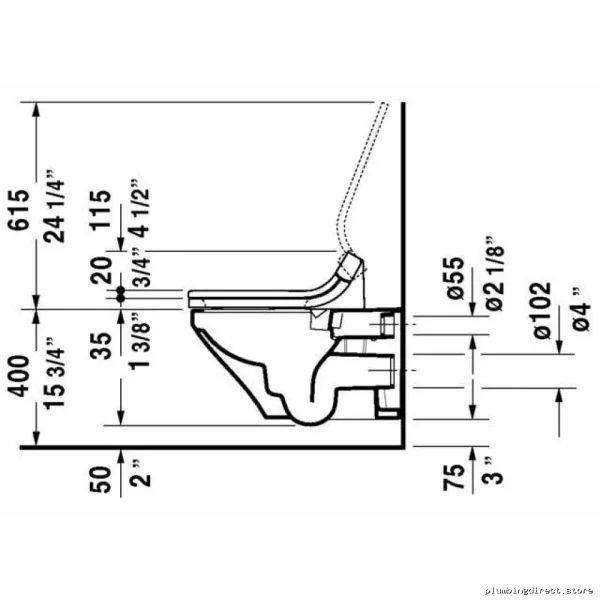 Elegant Modern Wall-Mount Toilet Bowl - Duravit White - Image 4