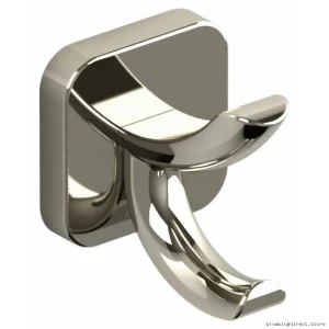 RIOBEL Salome Polished Nickel Robe Hook - SA0PN Elegance
