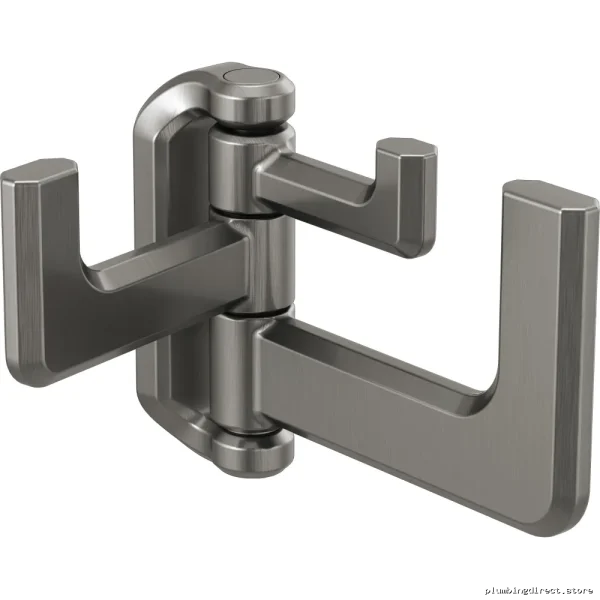 Levoir Luxe Steel Hinged Bathrobe Hook - Elegant Bathroom Storage Solution 693597-SL Brizo