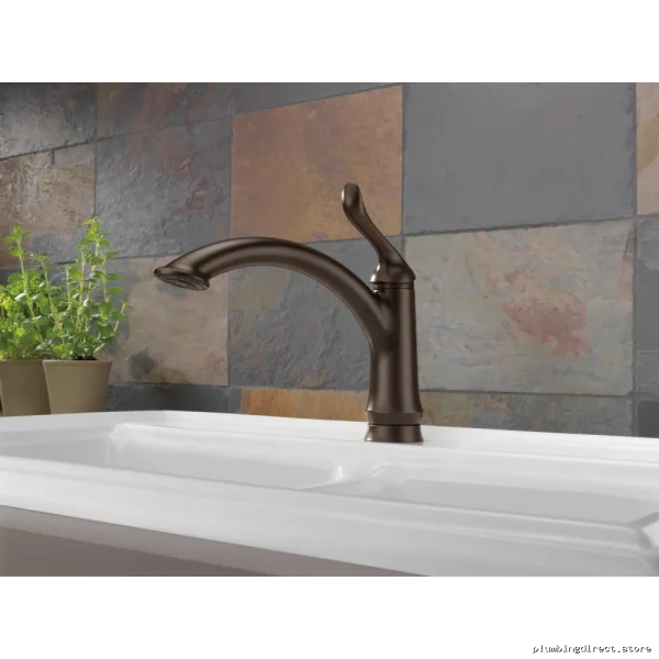 Elegant Venetian Bronze Kitchen Faucet Delta Linden 1353-RB-DST