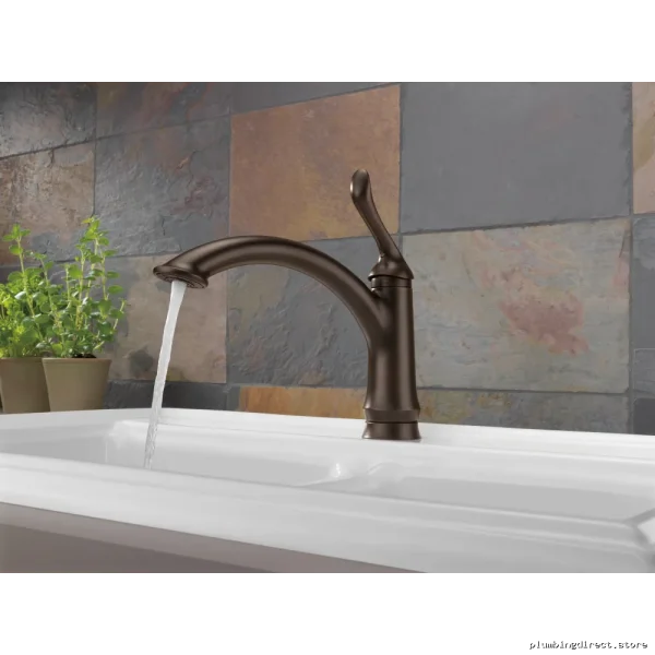 Elegant Venetian Bronze Kitchen Faucet Delta Linden 1353-RB-DST - Image 2